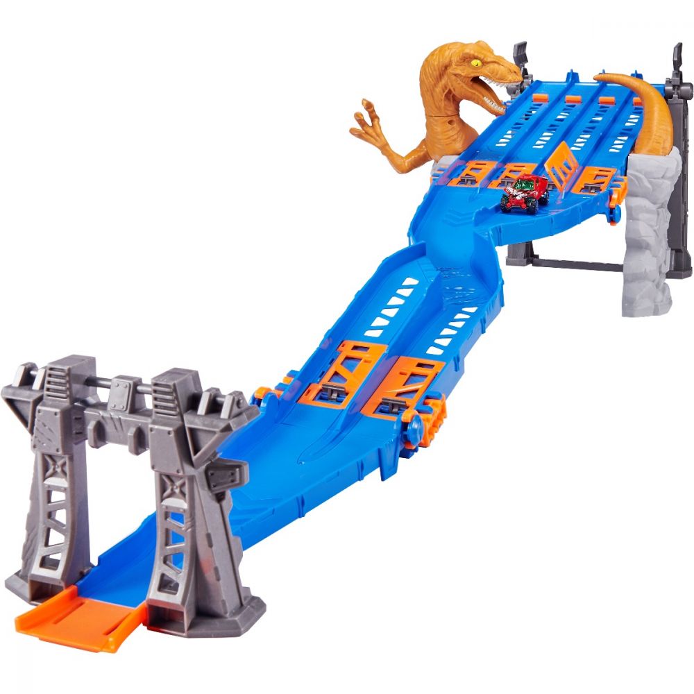 Set de joaca Metal Machines, Pista Lane Madness, Raptor Attack ,12 piese